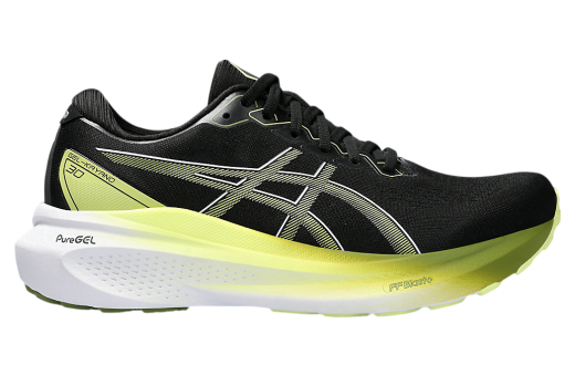 Asics Gel-Kayano 30 Extra Wide Black / Glow Yellow