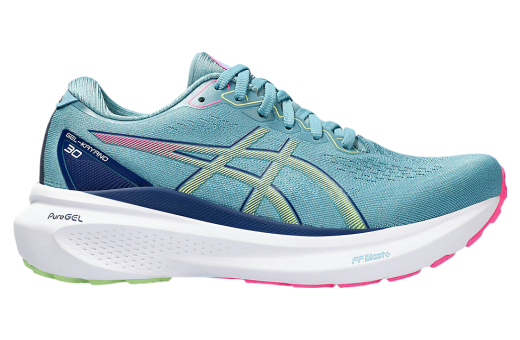 Asics Gel-Kayano 30 Wide WMNS Gris Blue / Lime Green