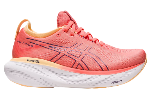 Asics Gel-Nimbus 25 Wide WMNS Papaya / Dusty Purple