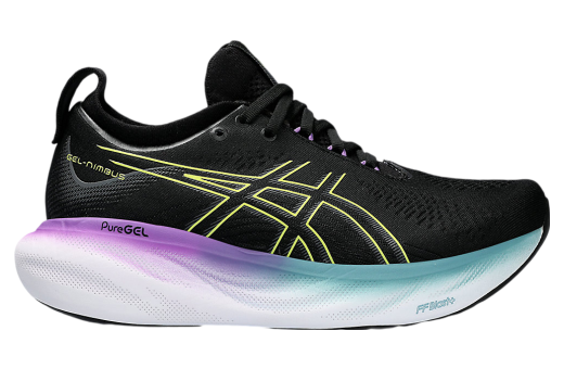 Asics Gel-Nimbus 25 WMNS Black / Glow Yellow