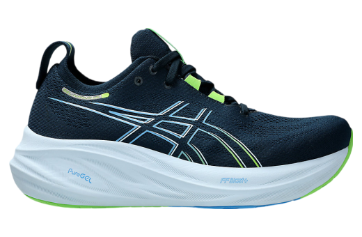 Asics Gel-Nimbus 26 Extra Wide French Blue / Electric Lime