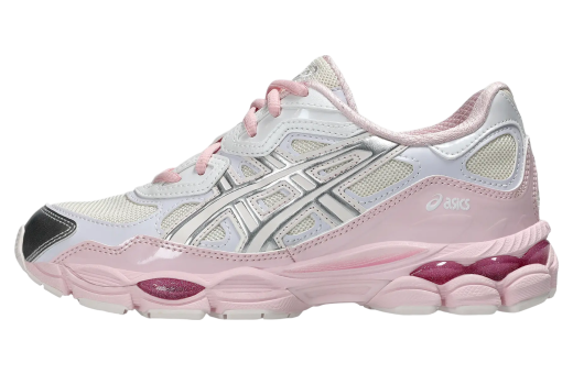 Asics Gel-NYC Silver Toe White / Pink