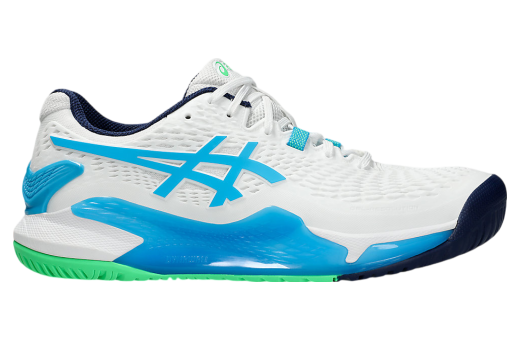 Asics Gel-Resolution 9 White / Digital Aqua