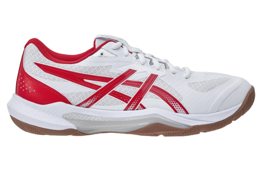 Asics GEL-Tactic 13 2E Wide White / Fiery Red