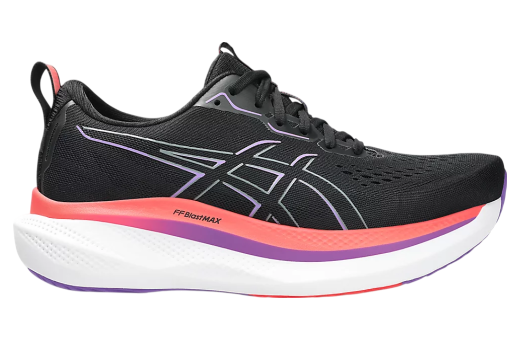 Asics Glideride Max Black / Flash Red