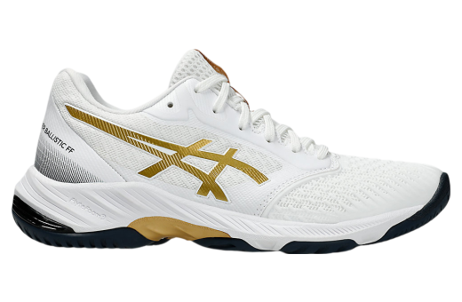 Asics Netburner Ballistic FF 3 WMNS White / Pure Gold