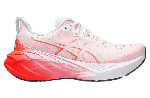 Asics Novablast 4 White / Sunrise Red