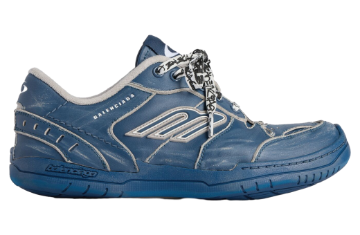 Balenciaga Hamptons Medium Worn-Out Navy / Taupe