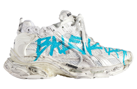 Balenciaga Runner Graffiti White / Blue