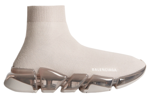 Balenciaga Speed 2.0 Full Clear Sole Recycled Knit WMNS Light Beige