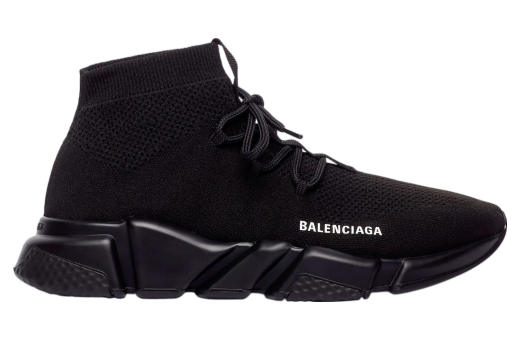 Balenciaga Speed Lace-Up Recycled Knit Black