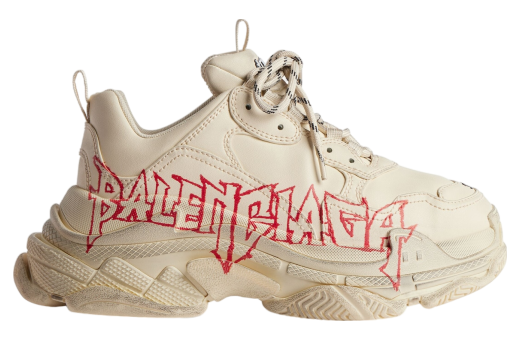 Balenciaga Triple S Diy Metal WMNS White Red Dec 2024 524039W2FAY9016 KicksOnFire