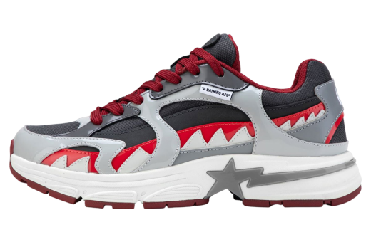 Bape Shark Sta #3 WMNS Gray / Red