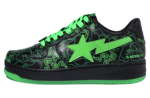 Bape Sta Bape X Razer Neon Camo WMNS Green