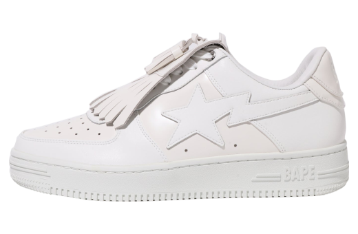 Bape Sta Quilt Tassel White