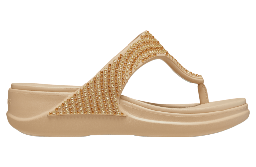 Crocs Boca Bling Flip Wedge WMNS Chai