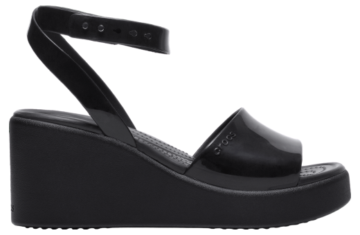 Crocs Brooklyn High Shine Ankle Strap Wedge WMNS Black