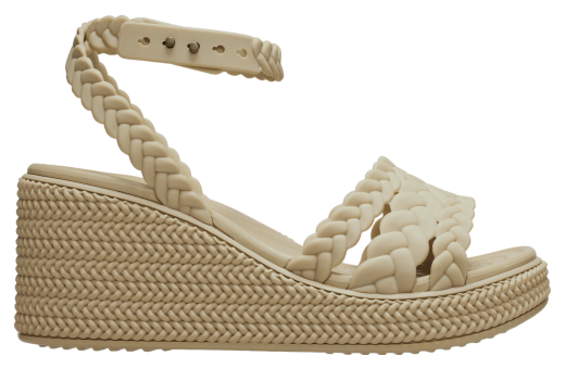 Crocs Brooklyn Woven Ankle Strap Wedge WMNS Chai