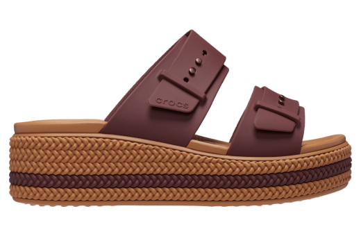 Crocs Brooklyn Woven Buckle WMNS Dark Clay