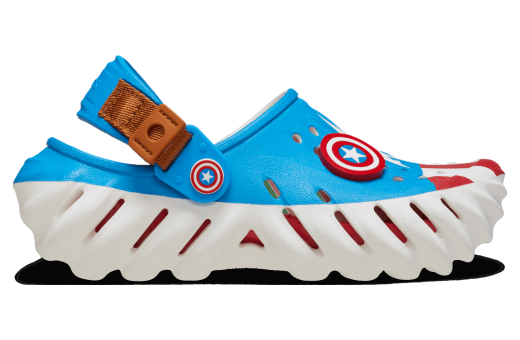 Crocs Captain America Echo Clog GS White