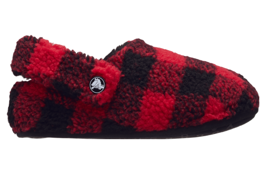 Crocs Classic Buffalo Check Cozzzy Slipper GS Varsity Red / Black