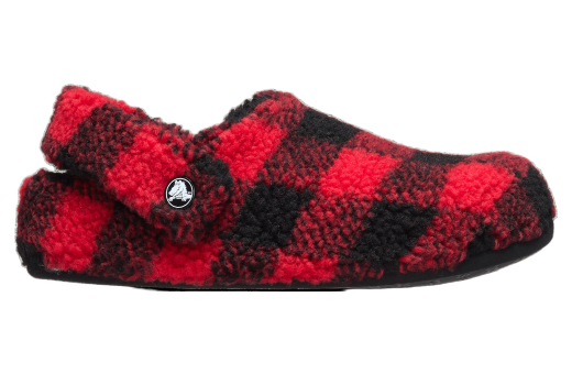 Crocs Classic Buffalo Check Cozzzy Slipper Varsity Red / Black