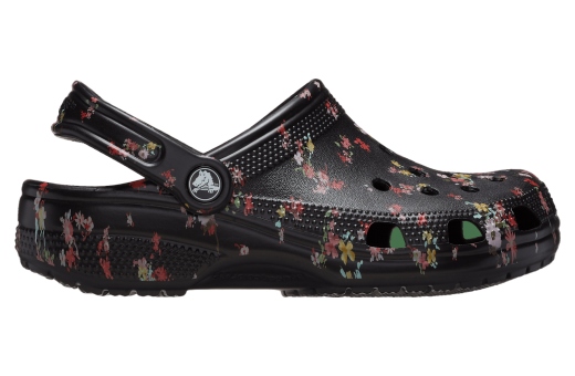 Crocs Classic Ditsy Floral Clog Black