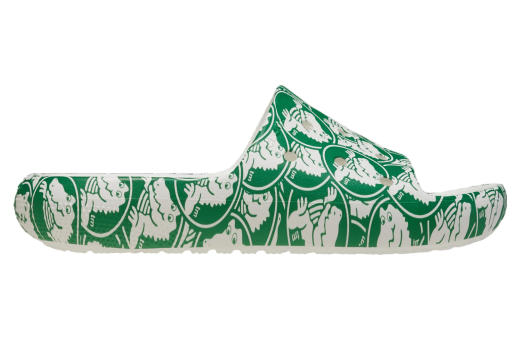 Crocs Classic Duke Print Slide 2.0 Green Ivy