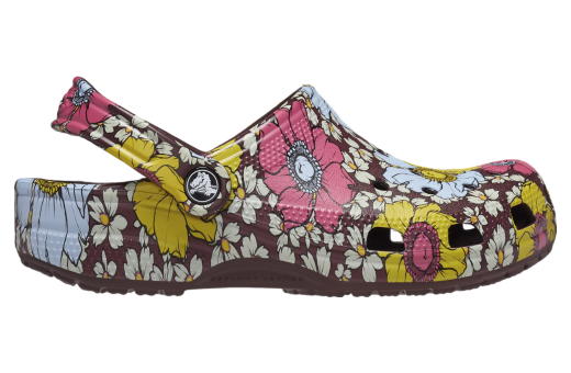 Crocs Classic Floral Clog Dark Cherry / Multi