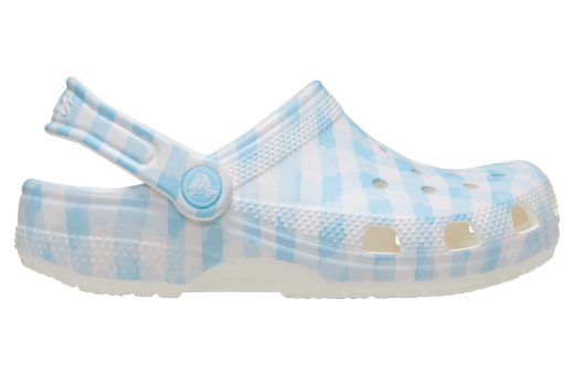 Crocs Classic Gingham Clog White / Blue