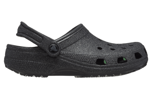 Crocs Classic Glitter Clog Black Glitter