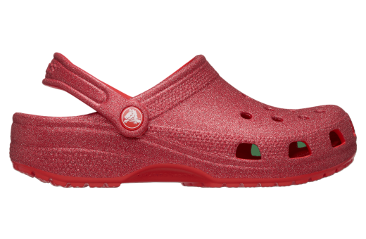 Crocs Classic Glitter Clog Cherry Red