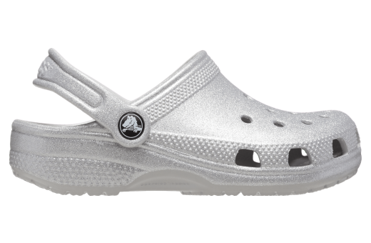 Crocs Classic Glitter Clog GS Silver Glitter