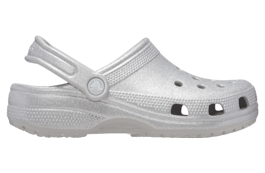 Crocs Classic Glitter Clog Silver Glitter