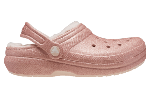 Crocs Classic Lined Glitter Clog GS Quartz