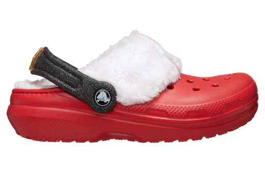 Crocs Classic Lined Santa Clog GS Varsity Red / Multi