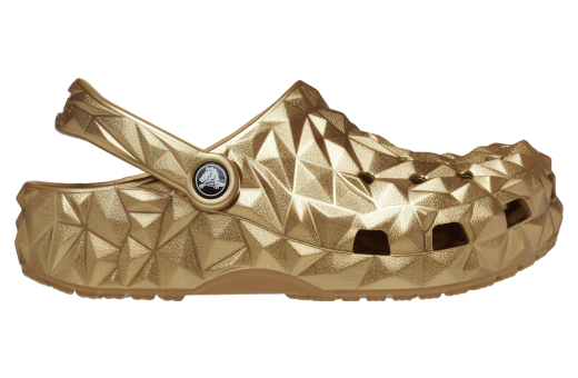 Crocs Classic Metallic Geometric Clog Gold