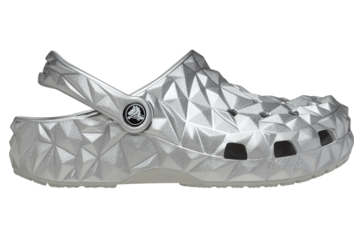 Crocs Classic Metallic Geometric Clog Silver