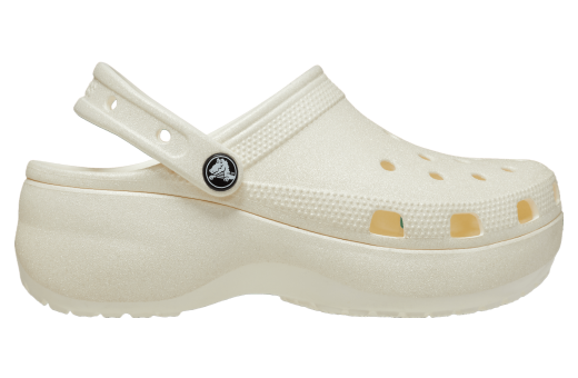 Crocs Classic Platform Glitter Clog WMNS Chalk