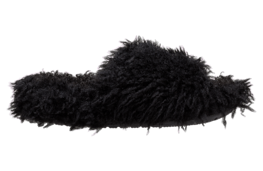 Crocs Classic Shaggy Fur Slide Black