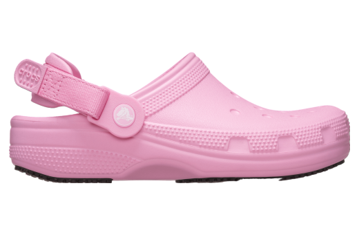 Crocs Classic Slip Resistant Work Clog Pink Tweed