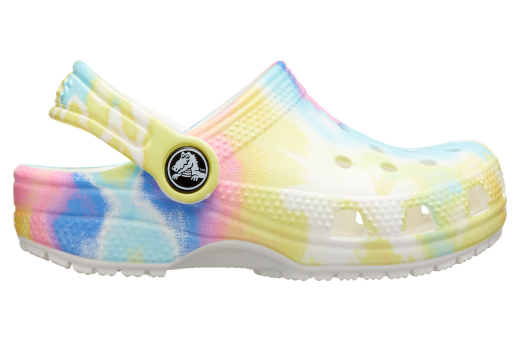 Crocs Classic Tie-Dye Graphic Clog GS White / Multi