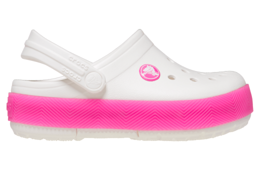 Crocs Crocband Chevron Lights Clog GS White / Pink Crush