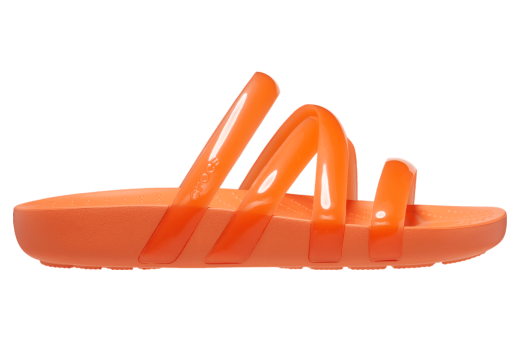 Crocs Splash Glossy Strappy Sandal WMNS Persimmon