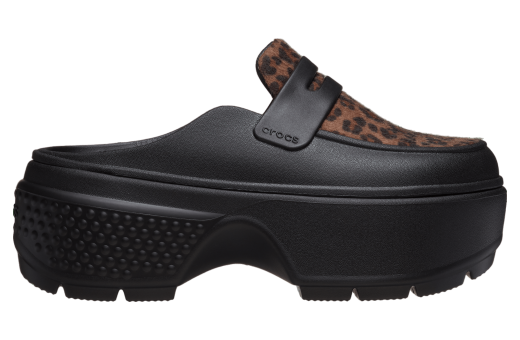 Crocs Stomp Leopard Loafer Black / Multi Animal