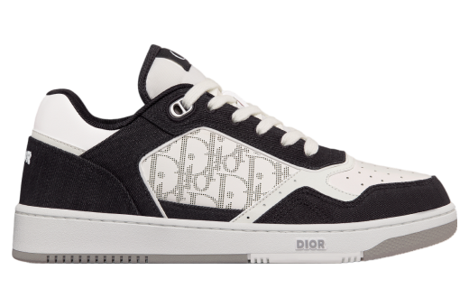 Dior B27 Low White Smooth Calfskin / Black Denim