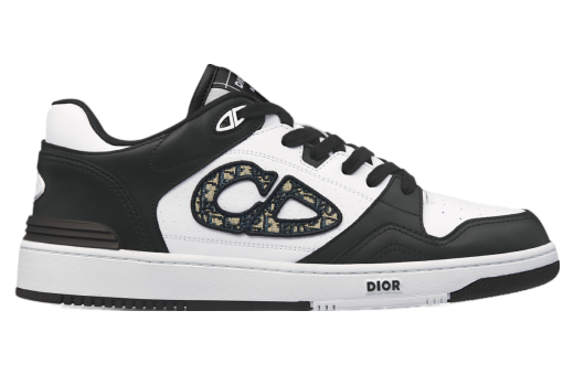 Dior B57 Low Black / White Smooth Calfskin