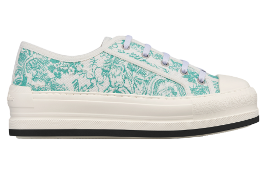 Dioriviera Walk N Dior Platform WMNS Cotton Embroidered / Aquamarina Toile De Jouy Sauvage Motif