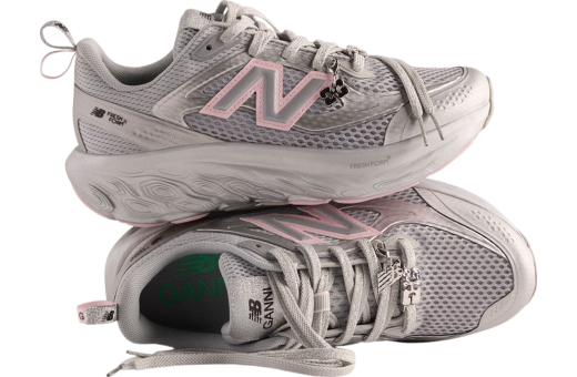 GANNI x New Balance Fresh Foam Trainer Grey / Pink