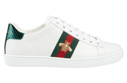 Gucci Ace With Bee WMNS White Leather